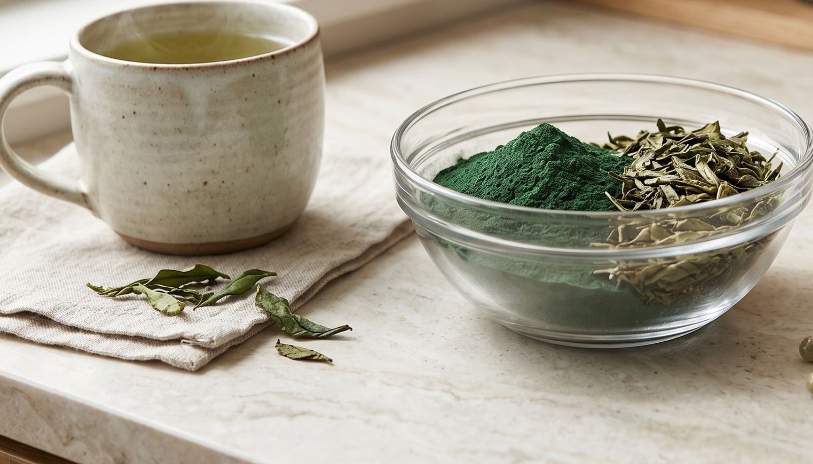 Spirulina e Chá Verde